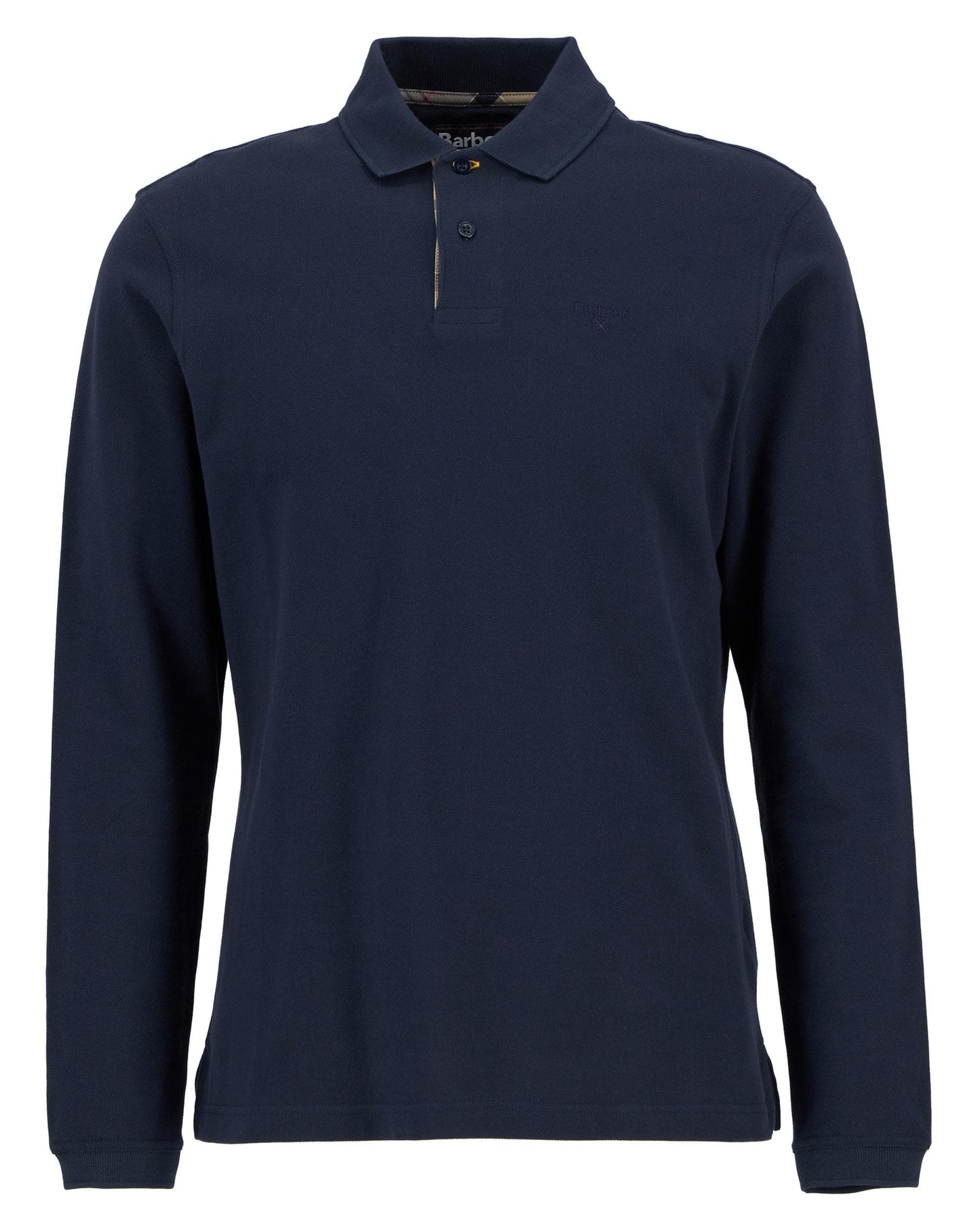 Barbour Sports Mens Long Sleeve Polo Shirt - Navy