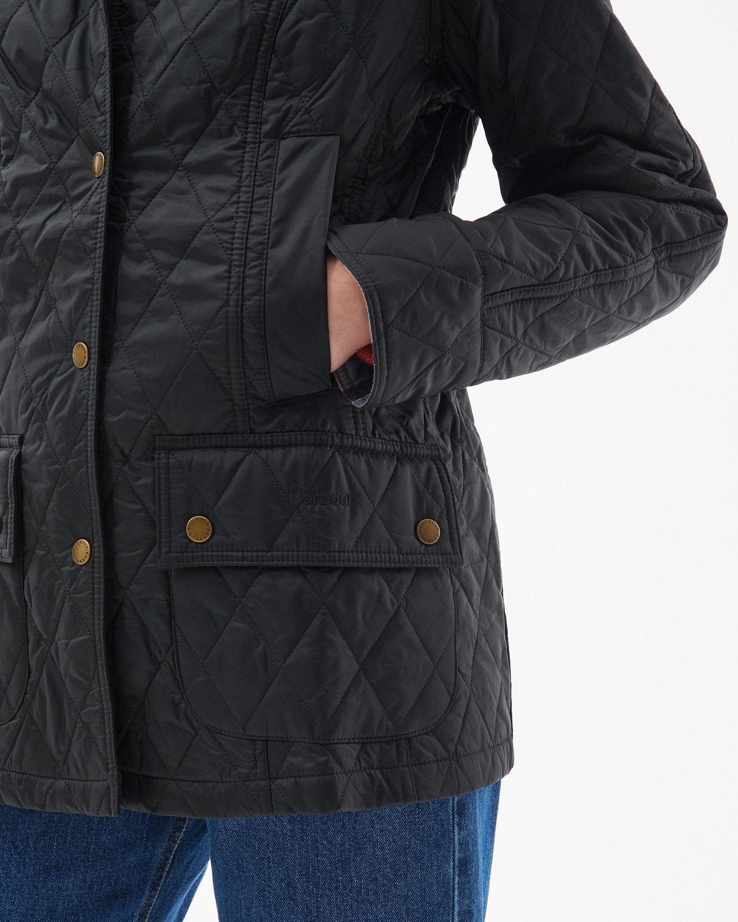 Barbour Summer Beadnell Womens Quilted Jacket - Black