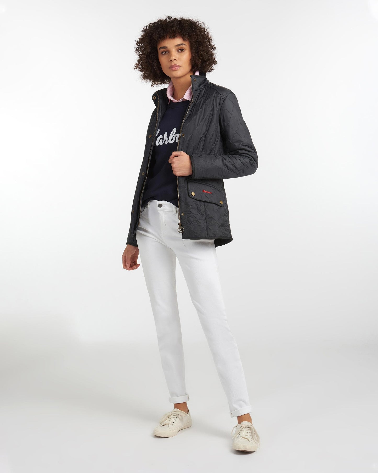 Barbour Cavalry Womens Polarquilt Jacket - Navy