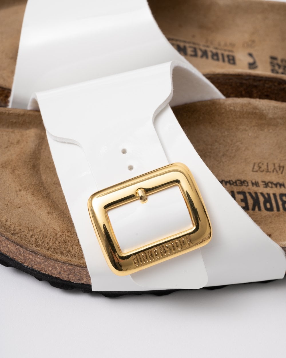 Birkenstock Catalina Cushion Big Buckle Womens Birko-Flor Patent Sandals