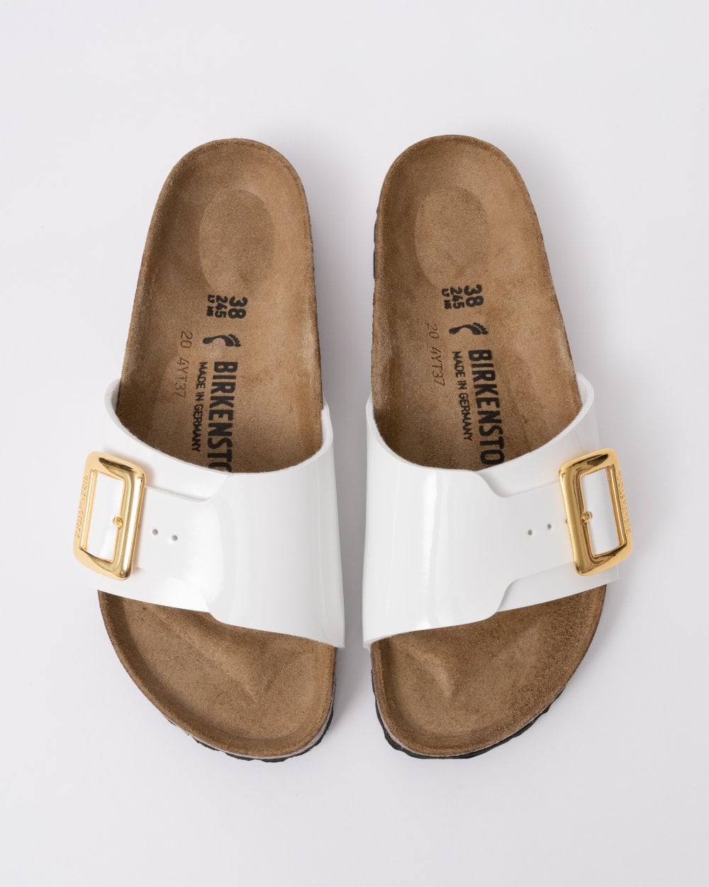 Birkenstock Catalina Cushion Big Buckle Womens Birko-Flor Patent Sandals