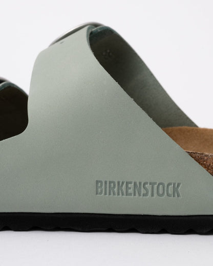 Birkenstock Arizona Big Buckle Nubuck Womens Sandals - Pure Sage