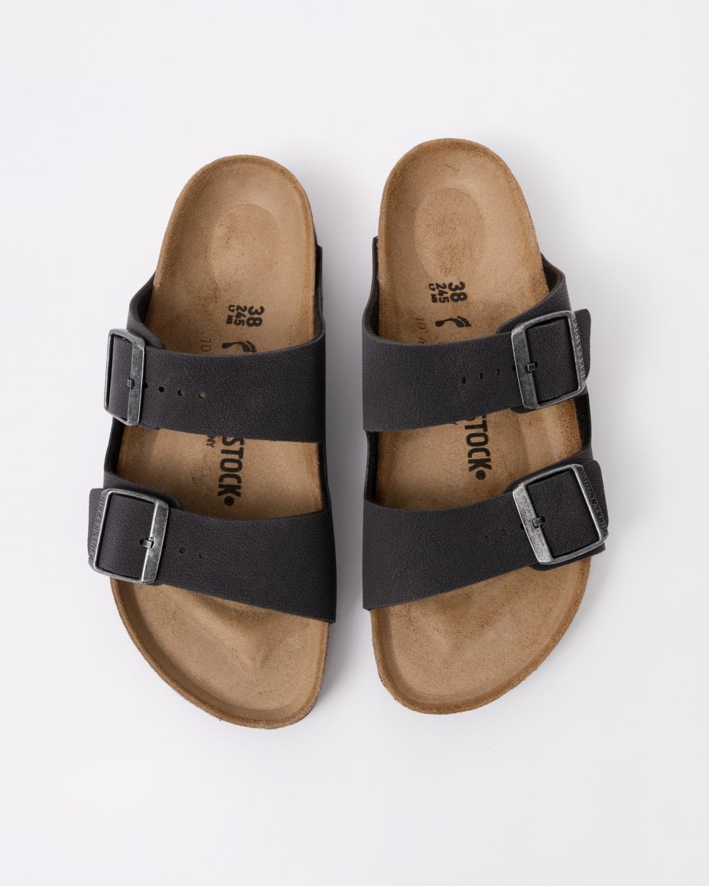 Birkenstock Arizona Birkibuc Womens Sandals - Birkibuc Velvet Grey