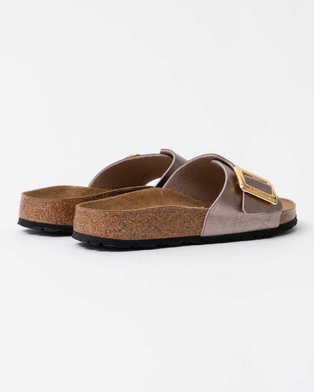 Birkenstock Catalina Cushion Big Buckle Womens Birko-Flor Sandals - Graceful Taupe