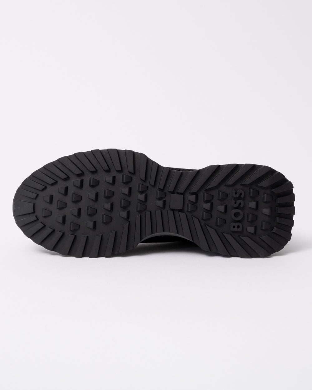 BOSS Orange Jonah Mixed-Material Trainers with Mesh Details and Branding - Black 005