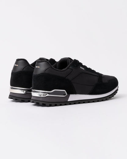 BOSS Orange Parkour-L Mens Suede/Mesh Trainers - Black 004