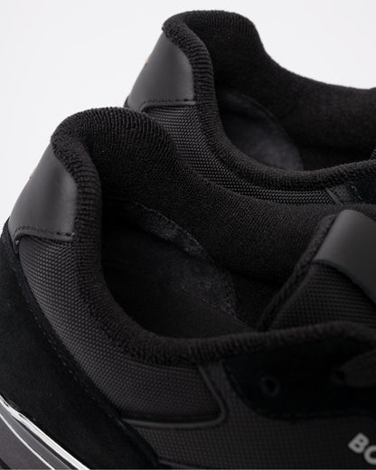 BOSS Orange Parkour-L Mens Suede/Mesh Trainers - Black 004