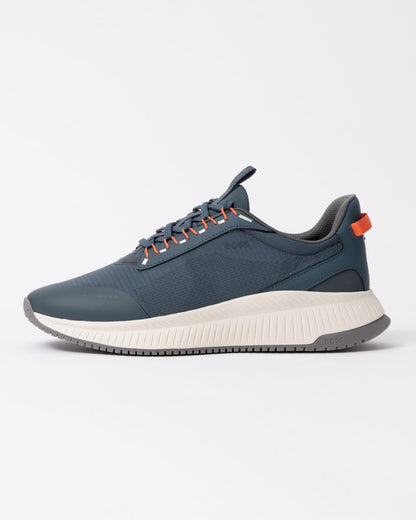 BOSS Orange TTNM EVO Runn Mens Mesh Upper Trainers - Open Blue 499