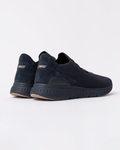 BOSS Orange Titanium Mens Slip-On Knit Trainers - Dark Blue 405