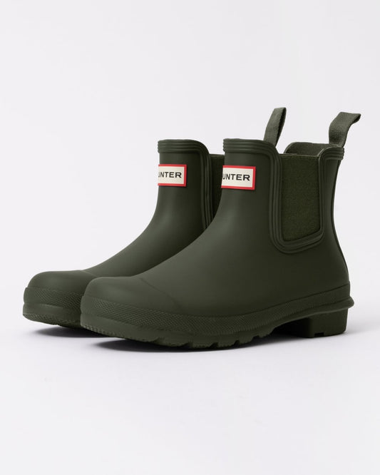 Hunter Original Chelsea Womens Boots - Dark Olive