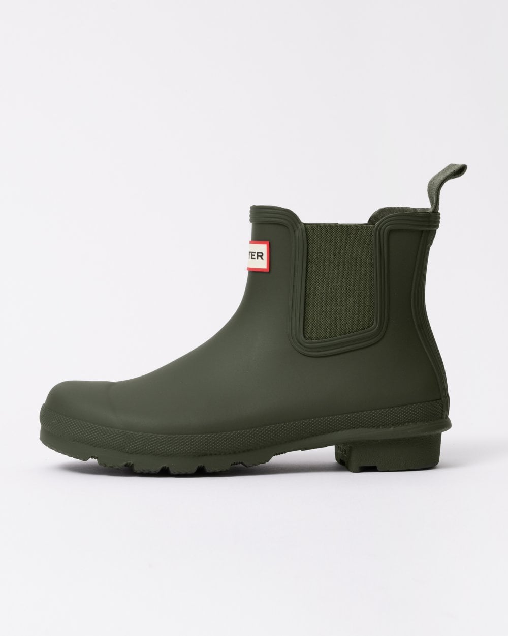Hunter Original Chelsea Womens Boots - Dark Olive