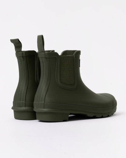 Hunter Original Chelsea Womens Boots - Dark Olive