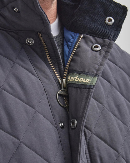 Barbour Shoveler Mens Quilted Jacket - Navy