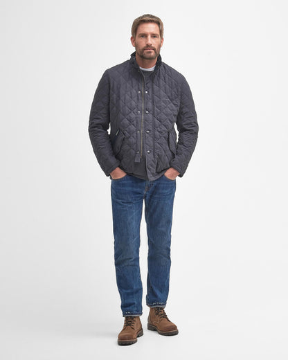 Barbour Shoveler Mens Quilted Jacket - Navy