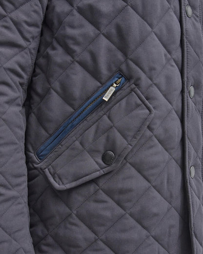 Barbour Shoveler Mens Quilted Jacket - Navy