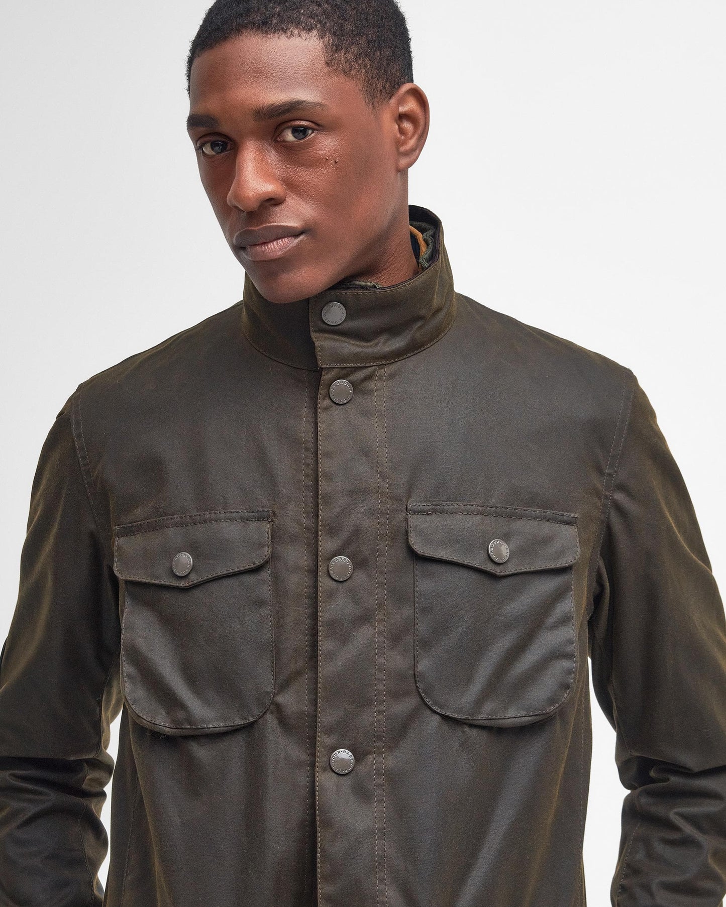 Barbour Ogston Mens Wax Jacket - Olive
