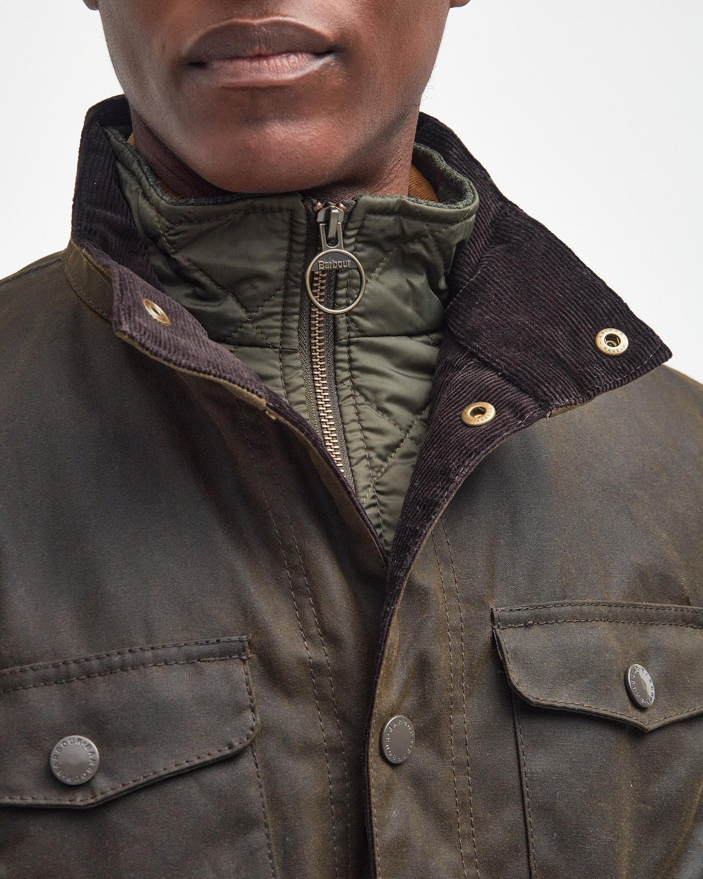 Barbour Ogston Mens Wax Jacket - Olive