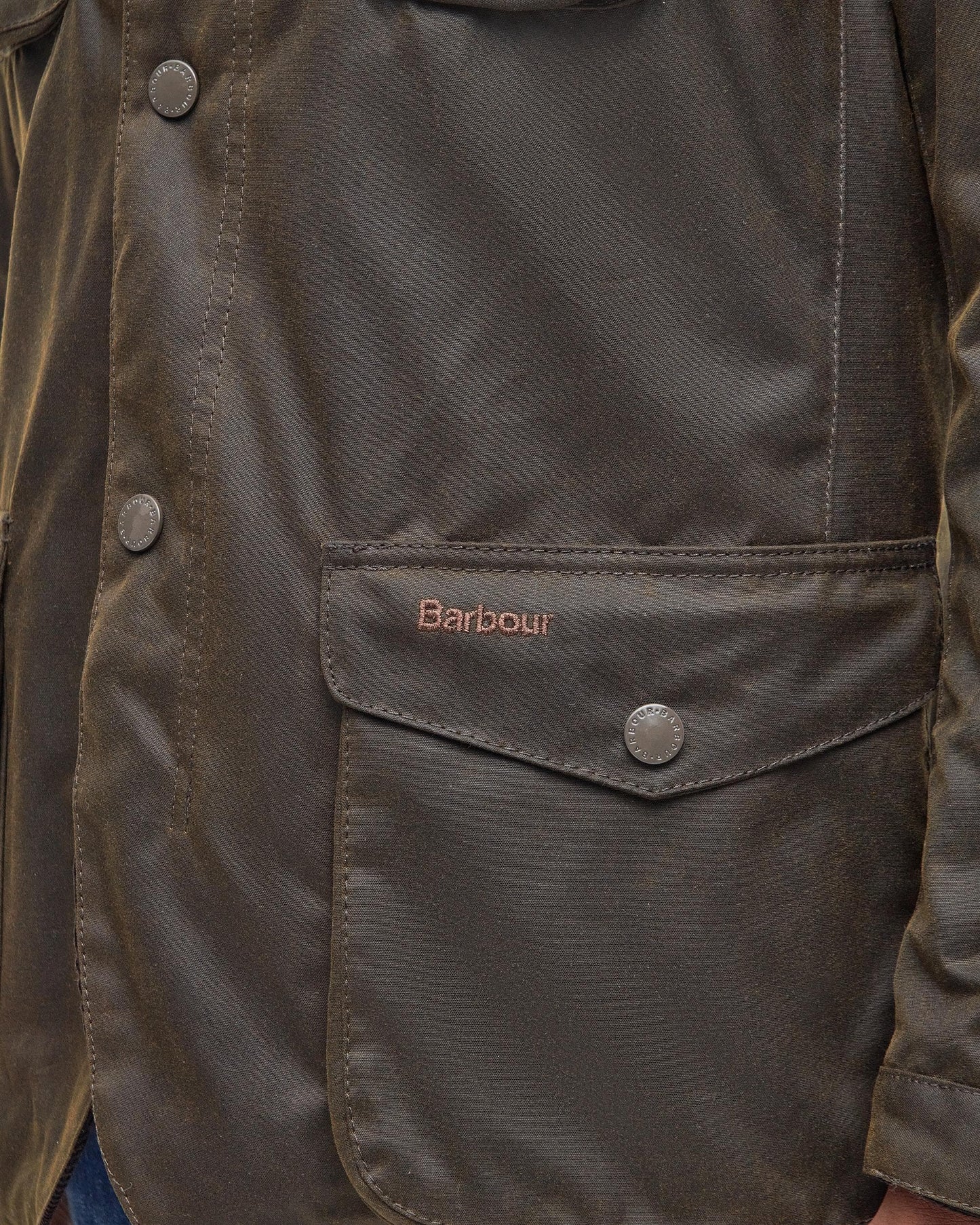 Barbour Ogston Mens Wax Jacket - Olive