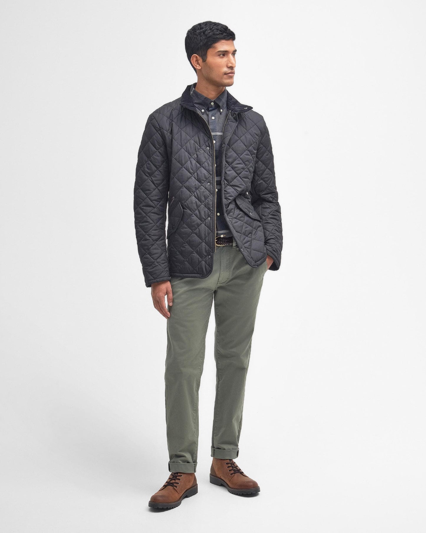 Barbour Chelsea Mens Sportsquilt Jacket - Black