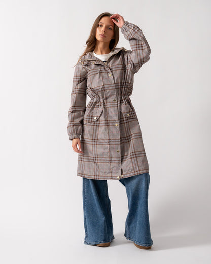 Joules Holkham Womens Raincoat - Dartmoor Check