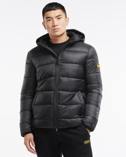 Barbour International Legacy Bobber Mens Zip Through - Black