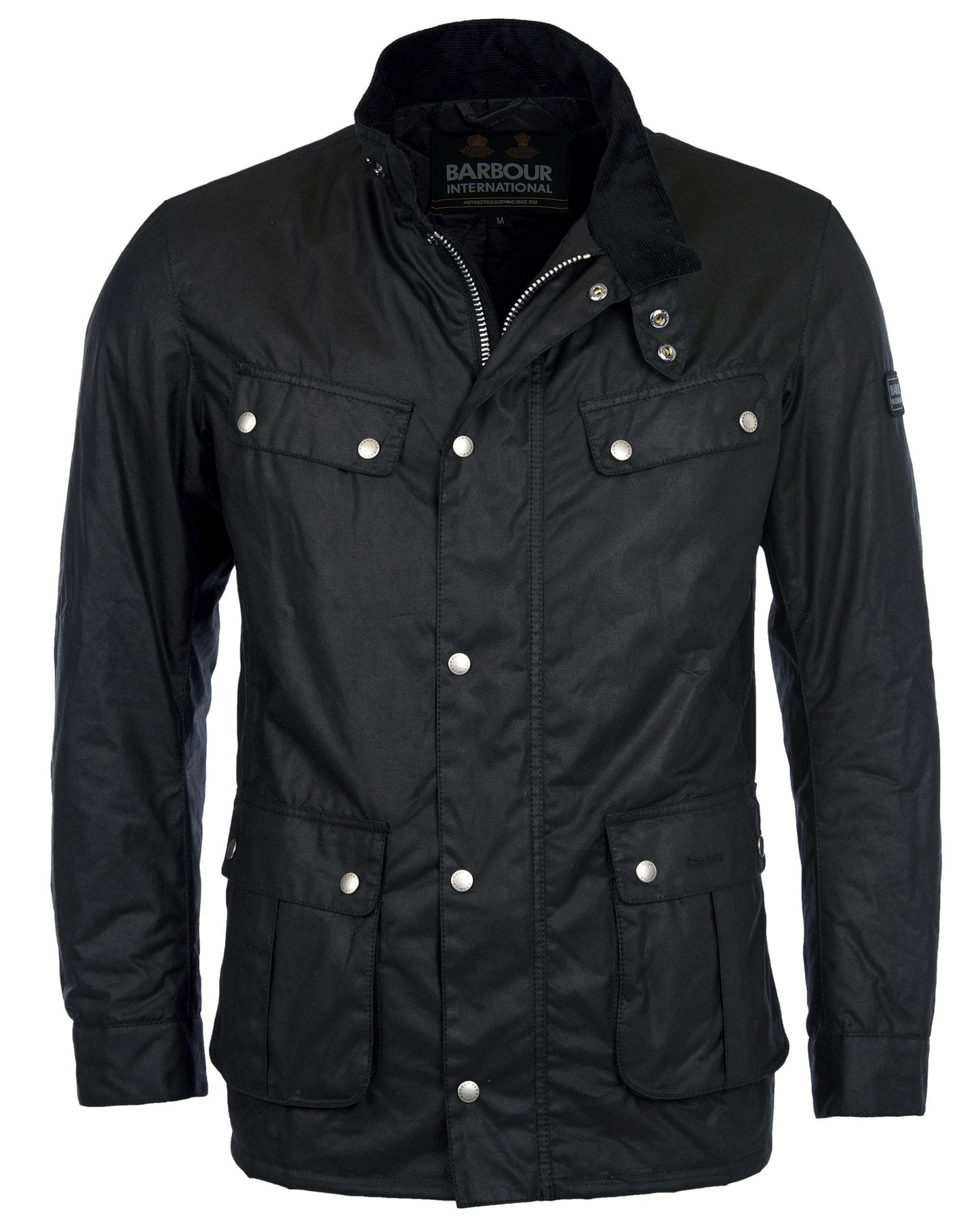 Barbour International Duke Mens Wax Jacket - Black