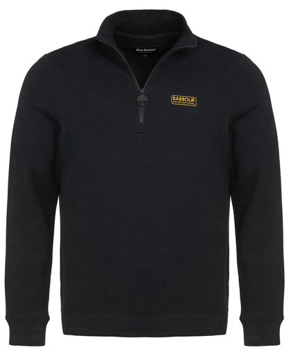 Barbour International Essential Half-Zip Mens Sweatshirt - Black