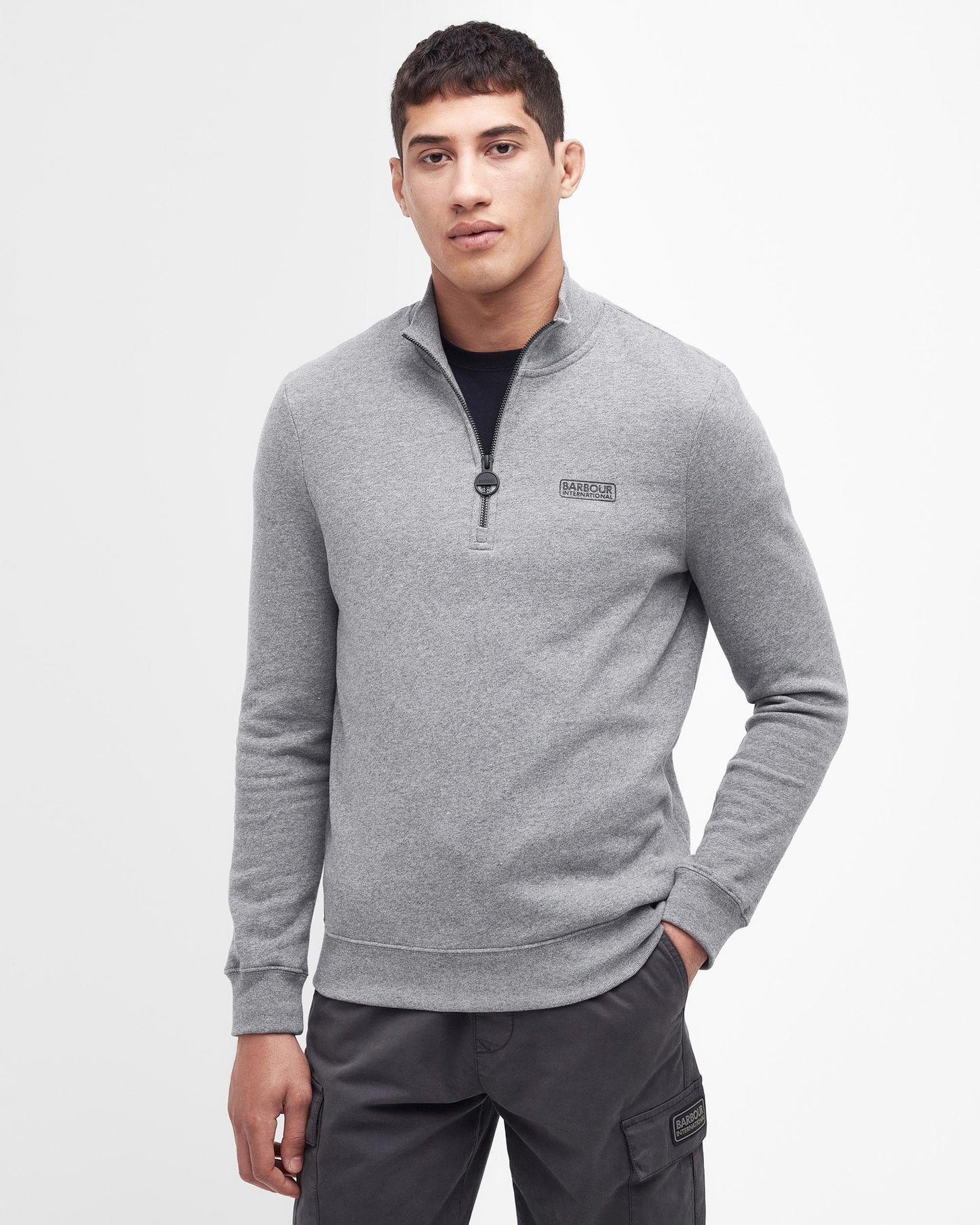Barbour International Essential Half-Zip Mens Sweatshirt