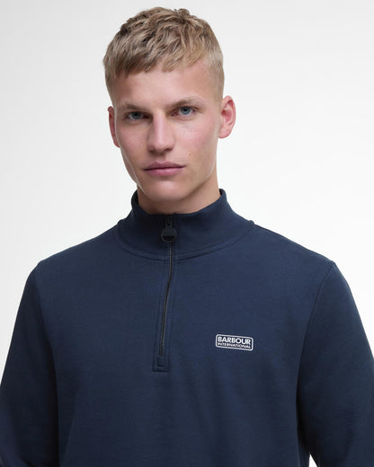 Barbour International Essential Half-Zip Mens Sweatshirt - International Navy