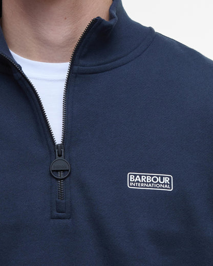 Barbour International Essential Half-Zip Mens Sweatshirt - International Navy