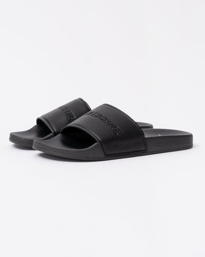 Armani Exchange Mens Tumbled PU Sliders