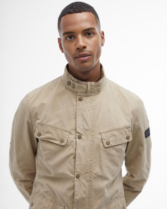 Barbour International Summer Wash Duke Mens Jacket - Beige