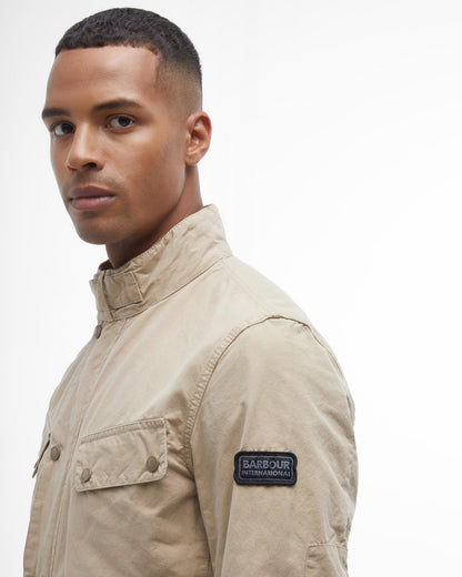 Barbour International Summer Wash Duke Mens Jacket - Beige