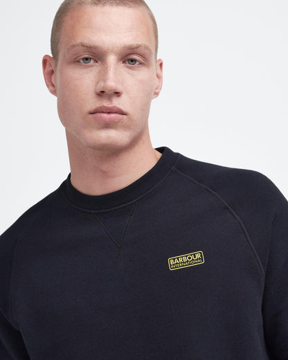 Barbour International Essential Crew Mens Sweatshirt - Black
