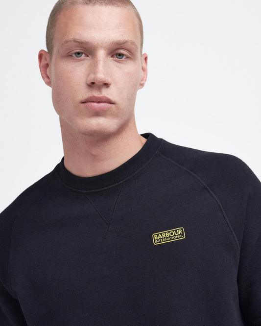 Barbour International Essential Crew Mens Sweatshirt - Black