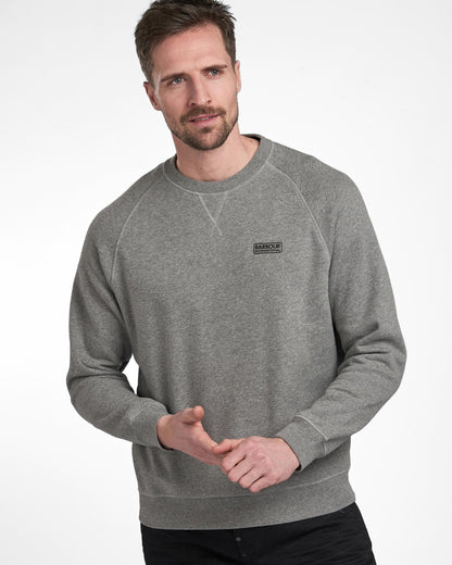 Barbour International Essential Crew Mens Sweatshirt - Anthracite Marl
