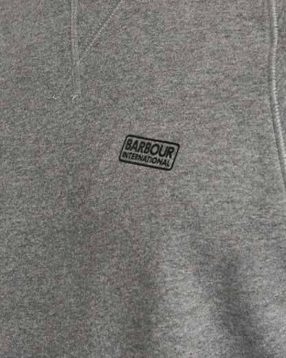 Barbour International Essential Crew Mens Sweatshirt - Anthracite Marl