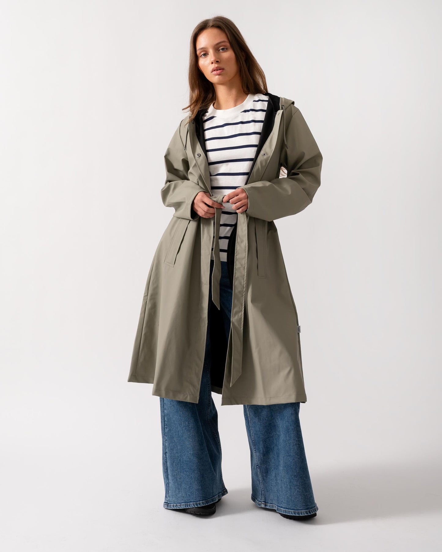 Rains Womens A-Line Longer Jacket - 108 Drift