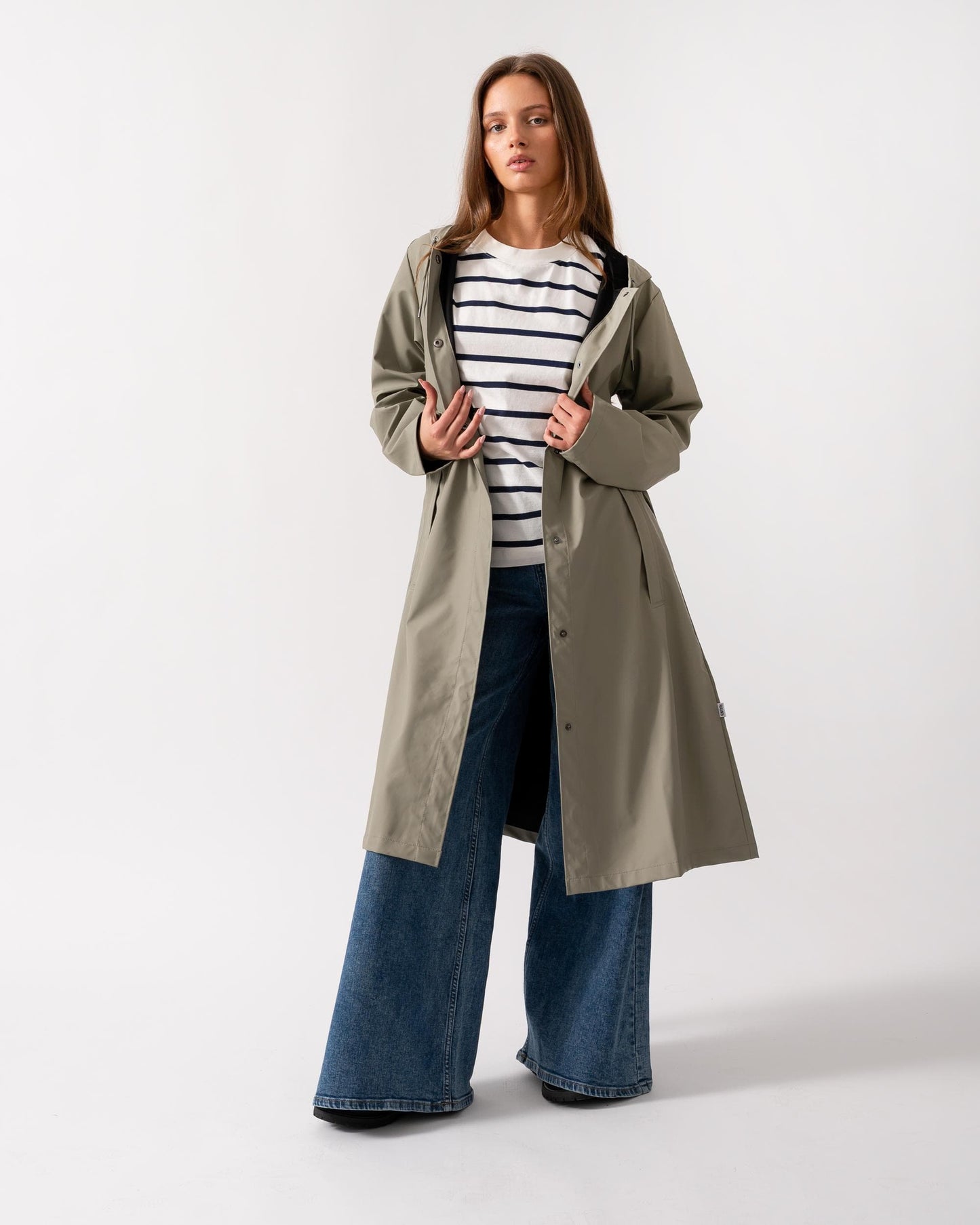 Rains Womens A-Line Longer Jacket - 108 Drift