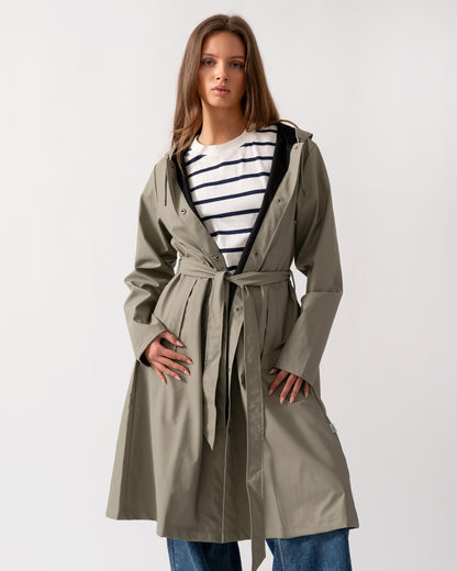 Rains Womens A-Line Longer Jacket - 108 Drift