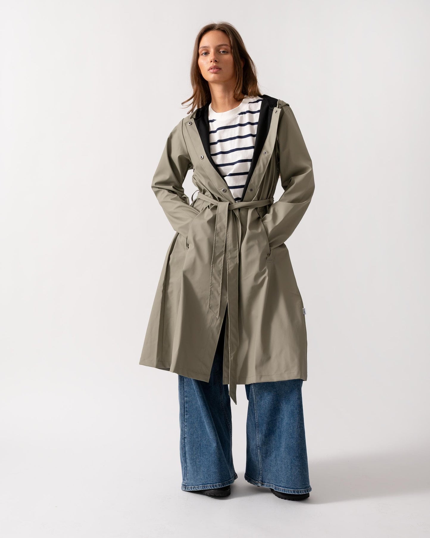 Rains Womens A-Line Longer Jacket - 108 Drift