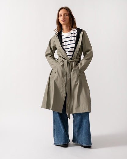 Rains Womens A-Line Longer Jacket - 108 Drift