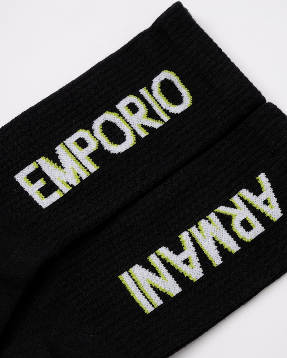 Emporio Armani 3 Pack Mens Sport Socks - Black/Black/Black