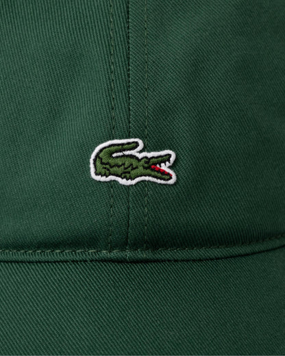 Lacoste Mens Organic Cotton Twill Cap - Green 132