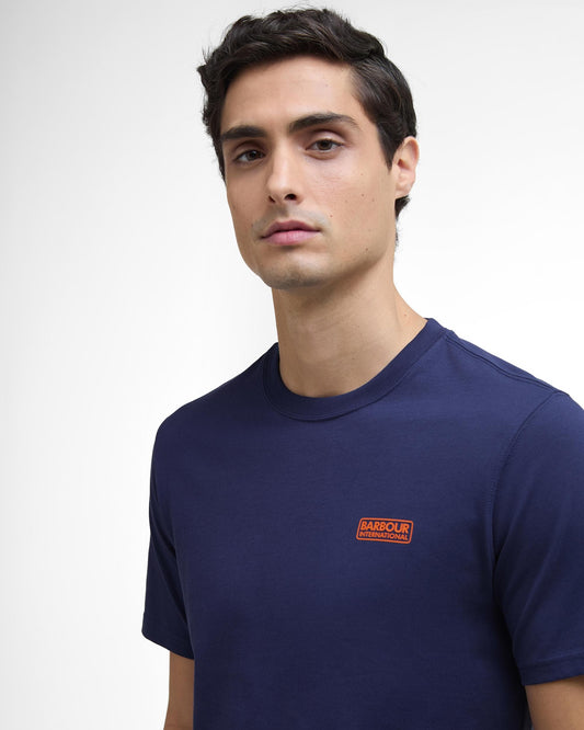 Barbour International Small Logo Mens T-Shirt - Pigment Navy