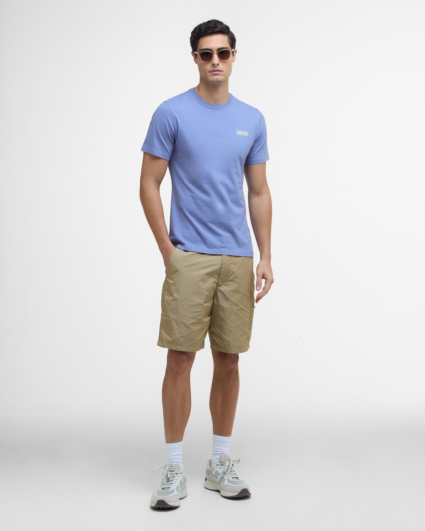 Barbour International Small Logo Mens T-Shirt - Manor Blue