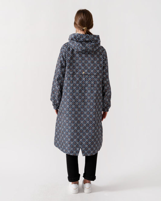 Joules Holkham Womens Raincoat - Flower Geo