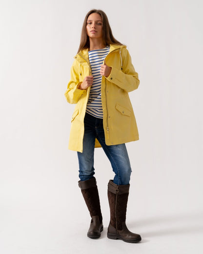 Joules Portwell Womens Raincoat - Yellow