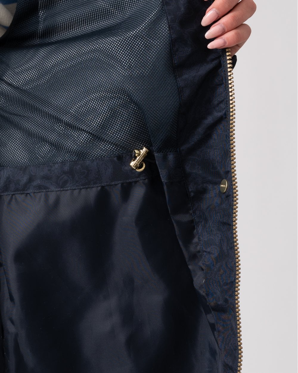 Joules Holkham Womens Raincoat - Navy Paisley
