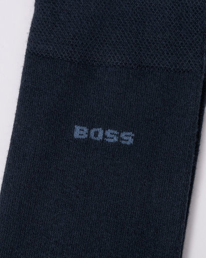 BOSS Orange 2-Pack Mens Bamboo Socks - Dark Blue 401